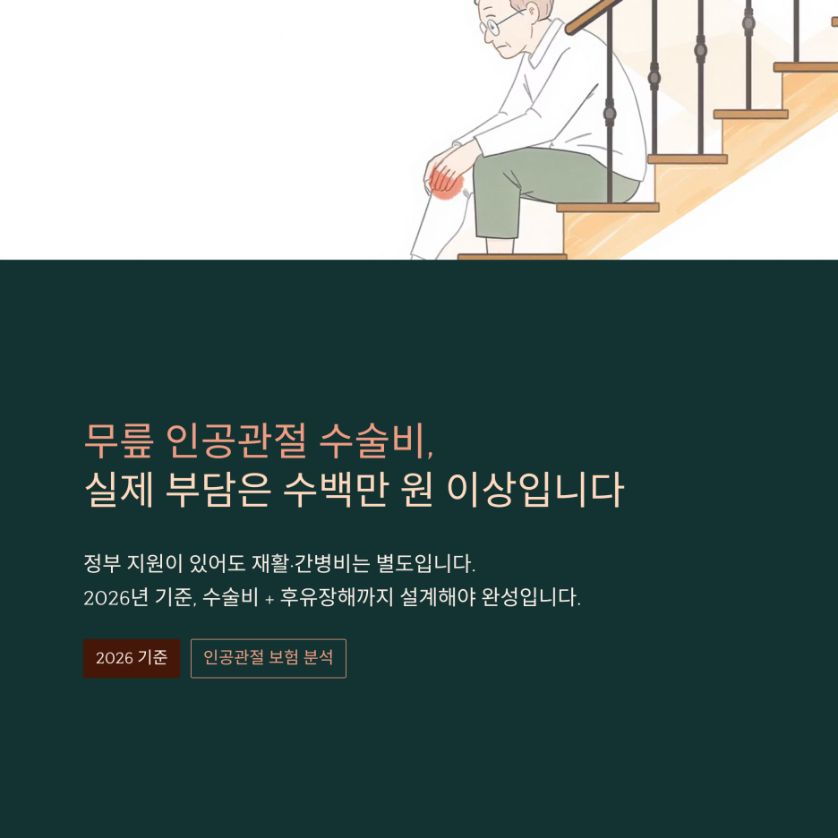 가입 전 체크해야 할 인공관절 보험분석 및 의료비 설계 보장 가이드
