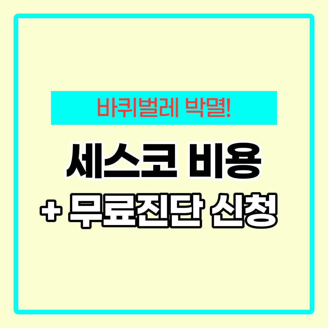 세스코 가정집 비용