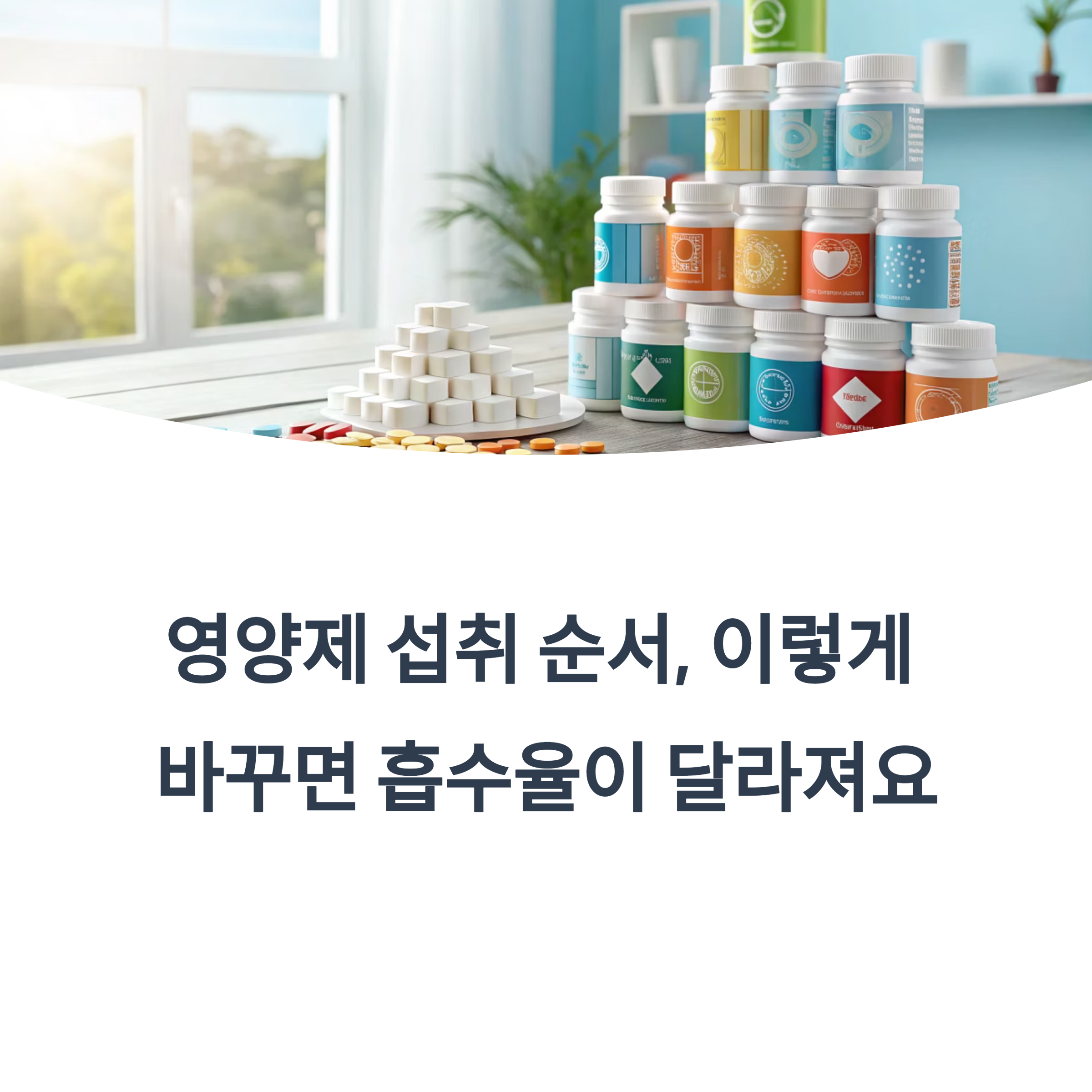 영양제 섭취 순서