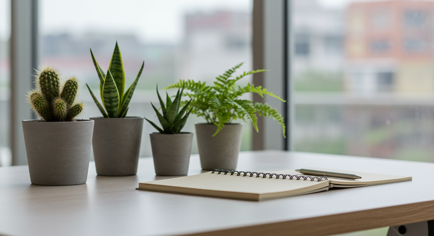 사무실 식물 인테리어