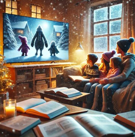 영화로 영어공부 하는 이미지