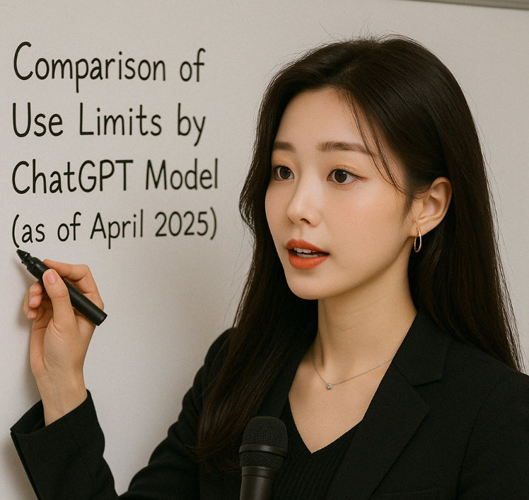 ChatGPT 모델별 사용 한도 비교 정리 (2025년 4월 기준)