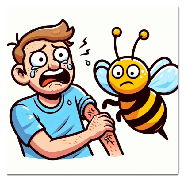벌에 쏘였을 때