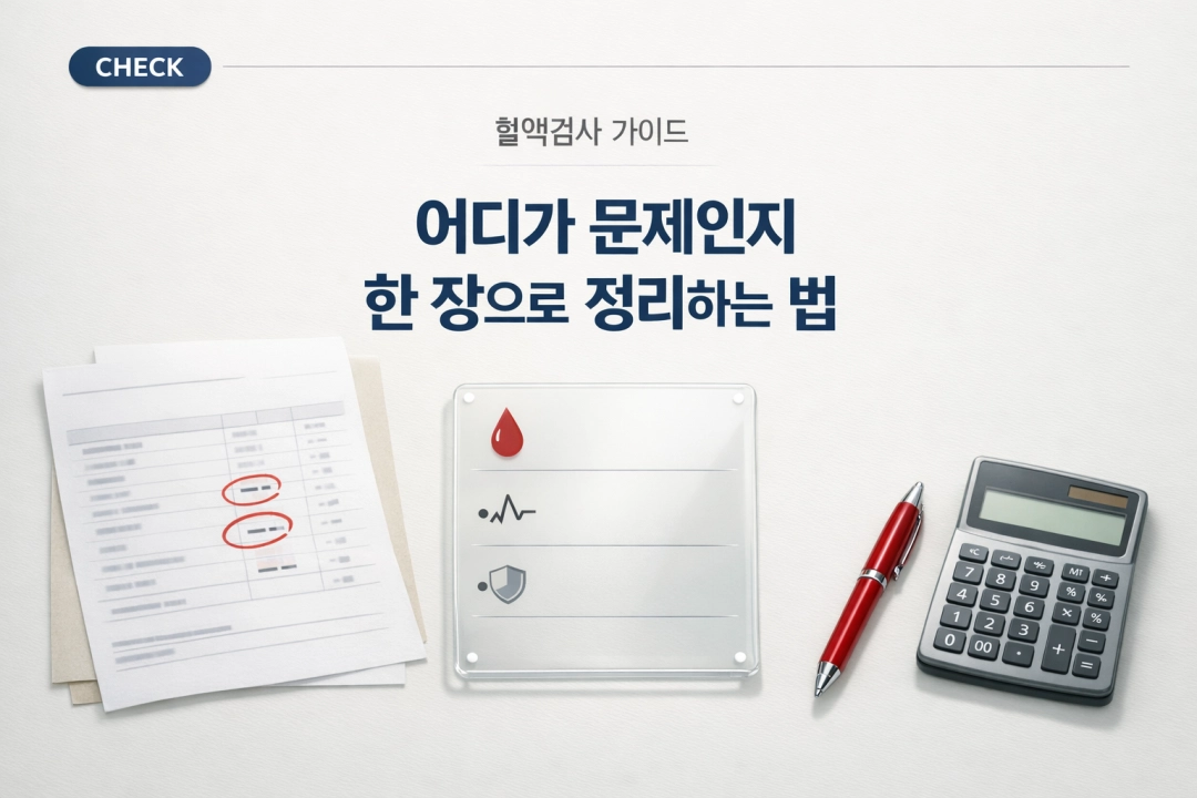 혈액검사 결과지, 별표(▲)가 떠도 당황하지 않는 법