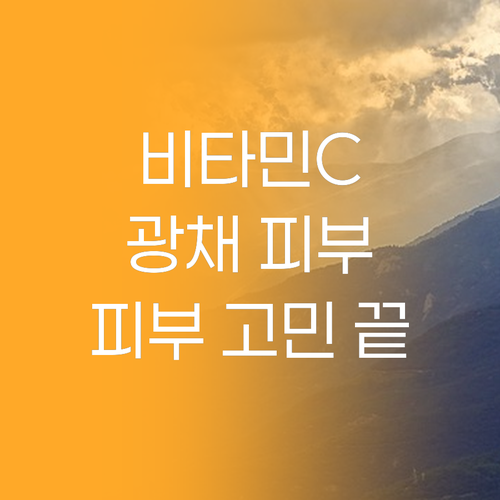 피부 고민 끝 비바스 퓨어비타민C 스