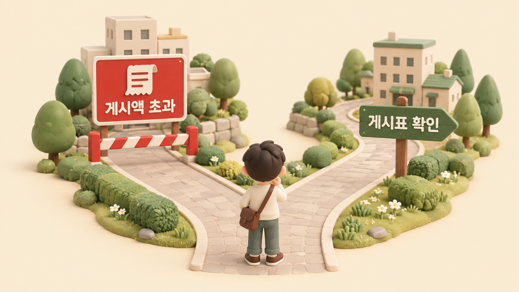 게시 금액 갈림길