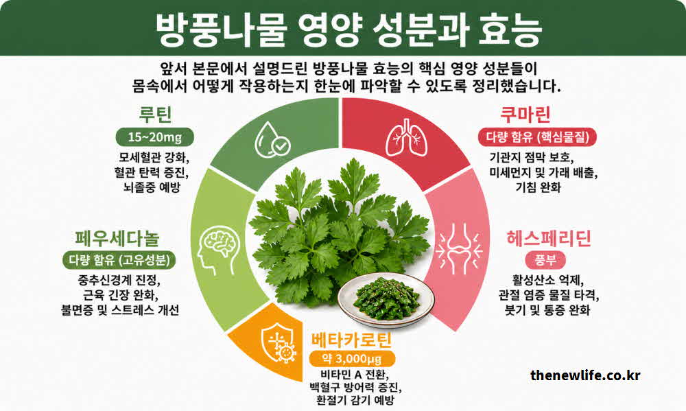 방풍나물 효능 영양성분
