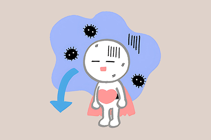 면역력이-저하된-모습