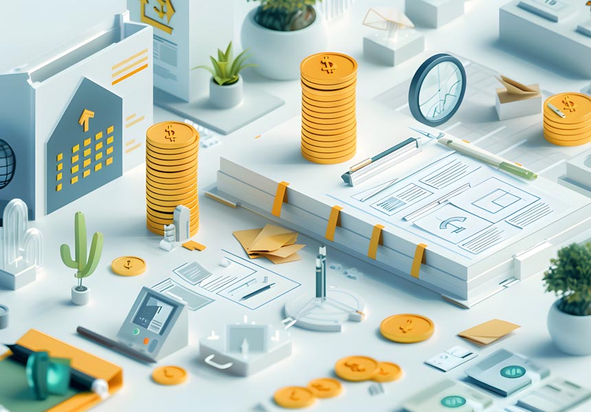 2025년 자산배분 계획을 검토하는 사람의 모습