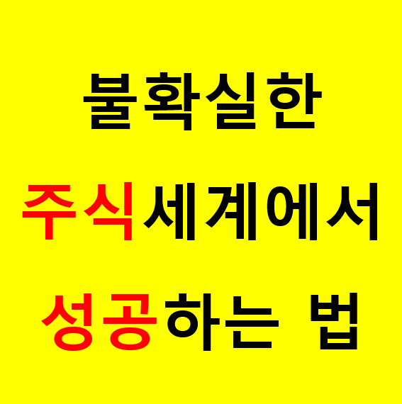 불확실한 주식 세계에서 성공하는 법