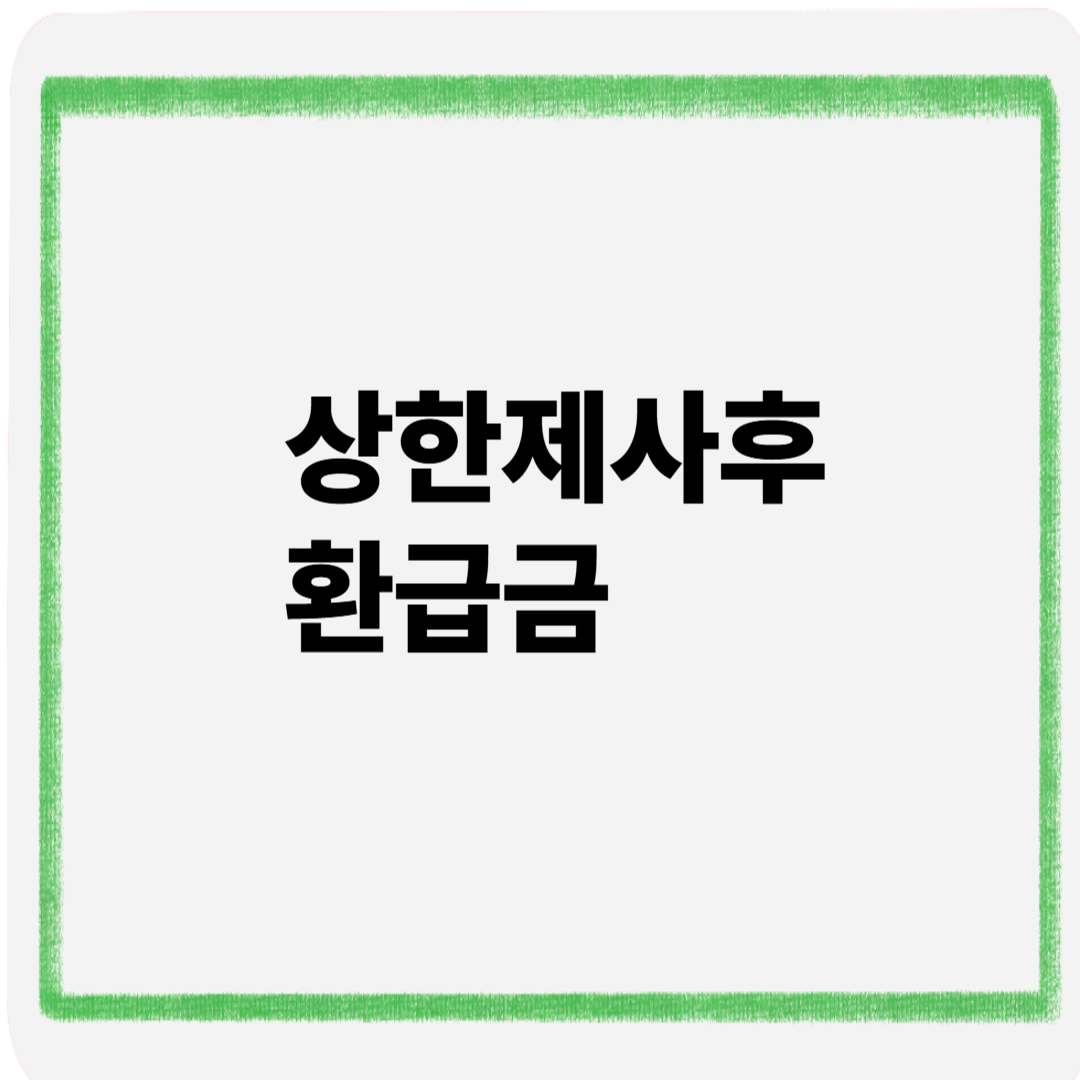 상한제사후환급금