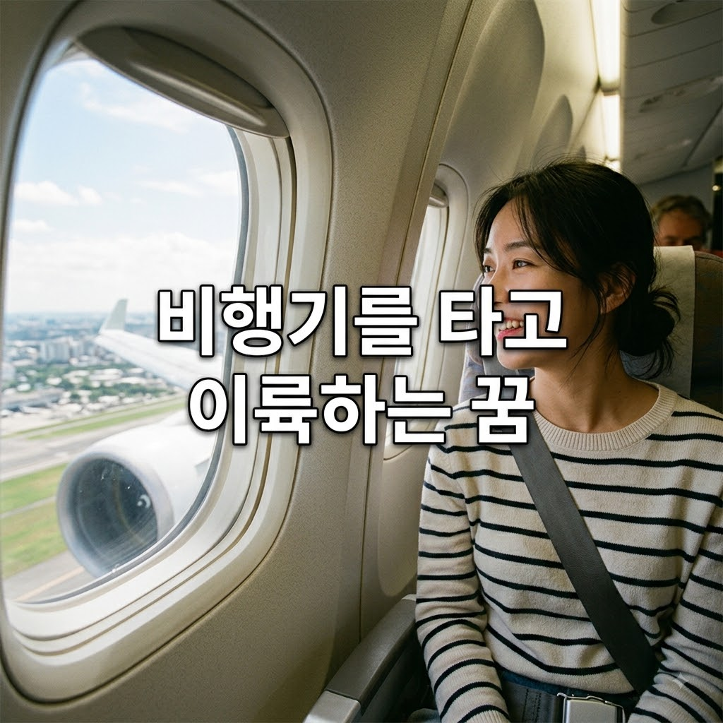 비행기를 타고 이륙하는 꿈