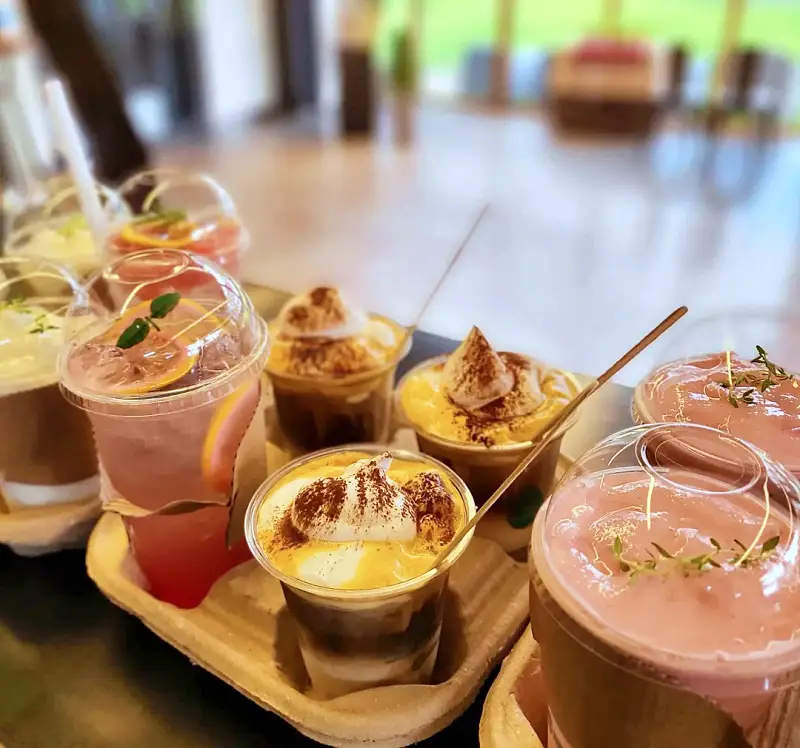 네모세모 원주 뮤지엄산 오크밸리 간현유원지 맛집 공연장 있는 크로와상 샌드위치 브런치 생크림 폭탄 카스테라 디저트 베이커리 맛있는 카페