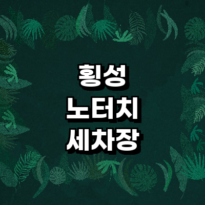 횡성군 노터치 세차