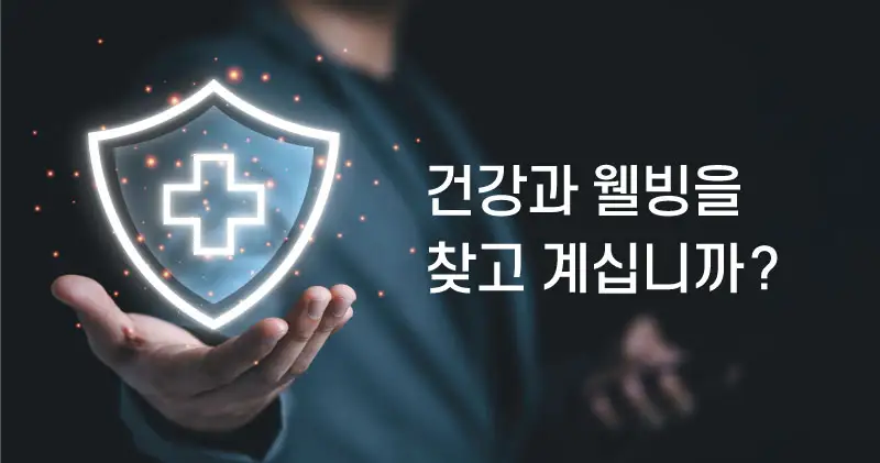 사람의 손위에 방패 형태의 그래픽