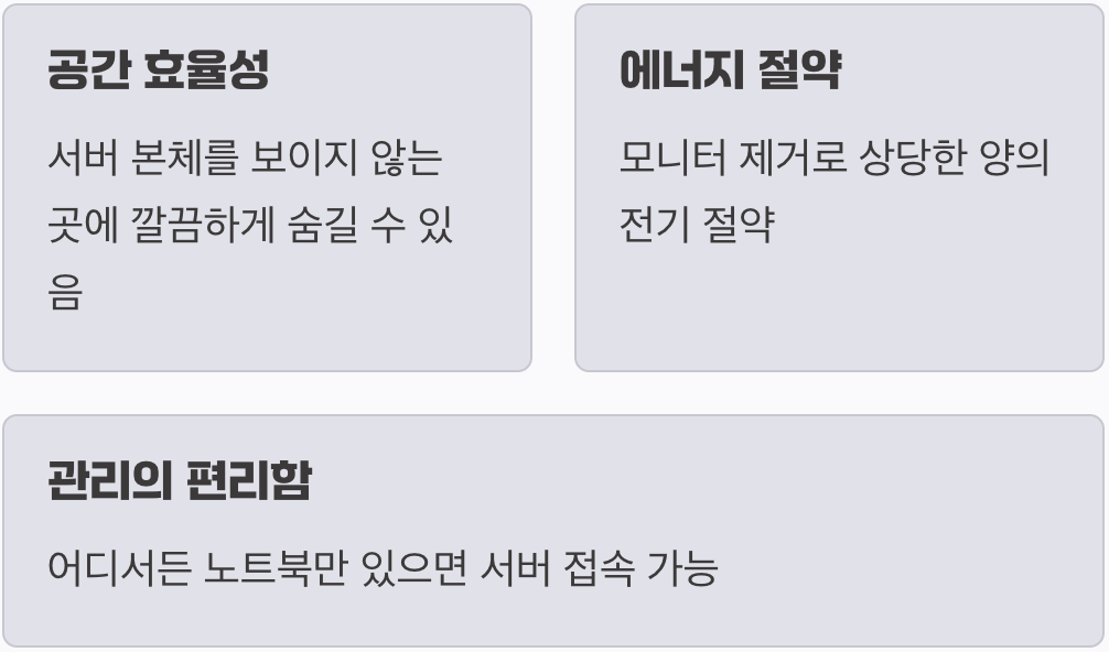헤드리스 서버, 왜 매력적인가?