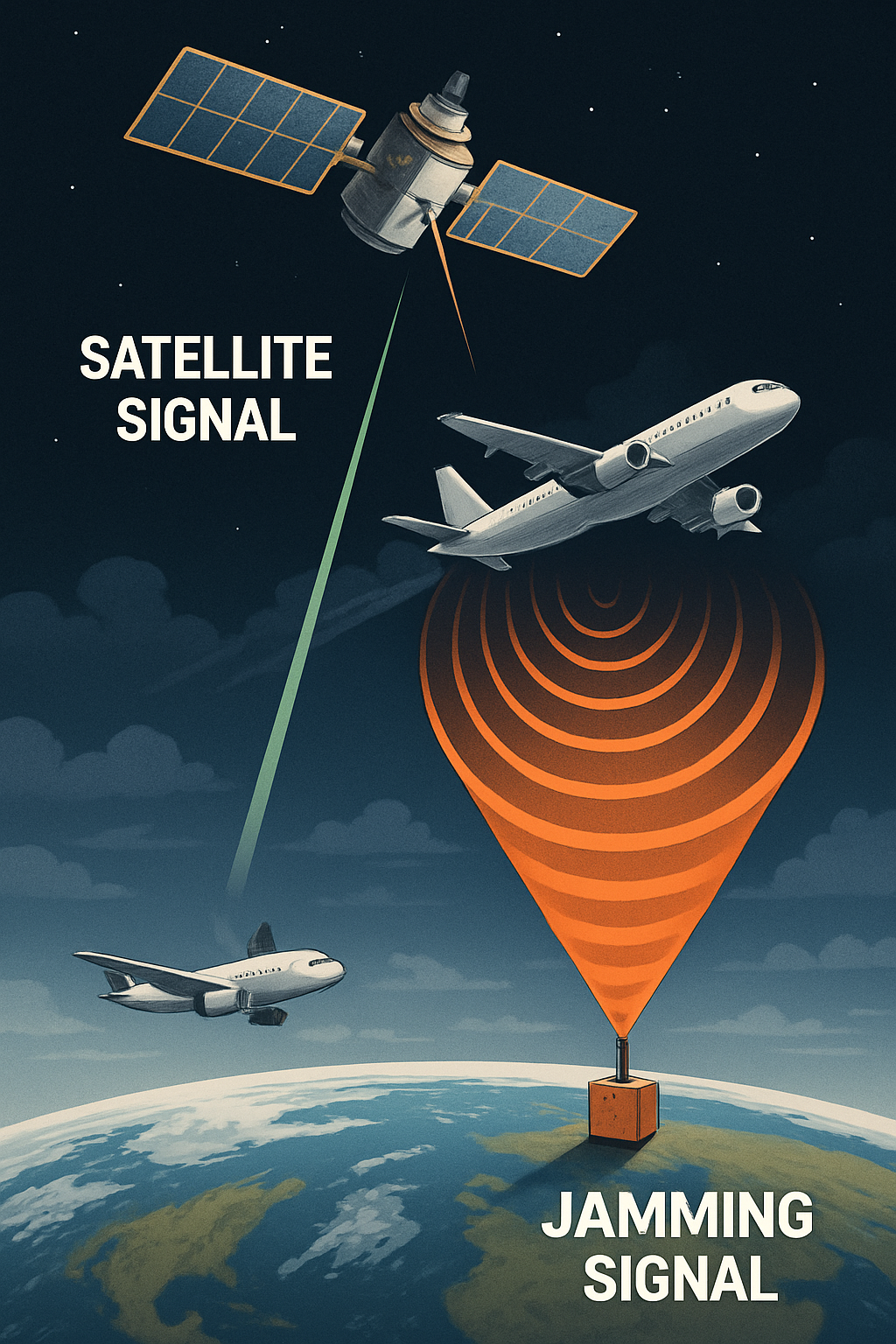 GPS 교란에 대한 AI 이미지