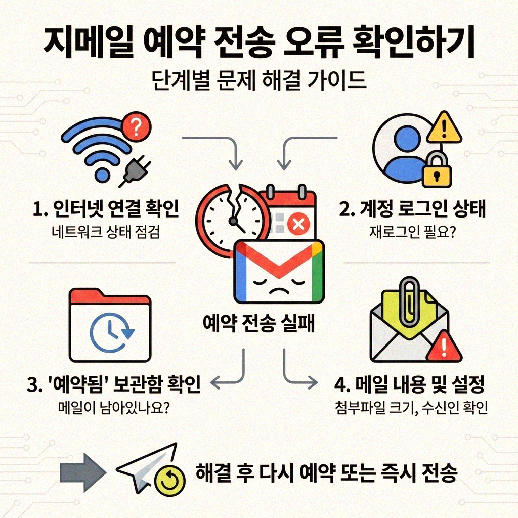 지메일 예약 전송 시간 변경 안될 때 속 시원하게 해결하는 방법