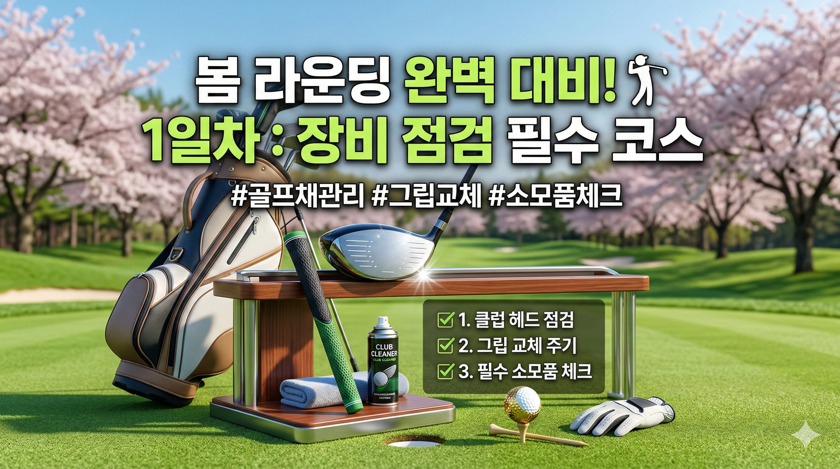봄 라운딩 전 필수! 골프채 및 소모품 점검법 (2026 가이드)