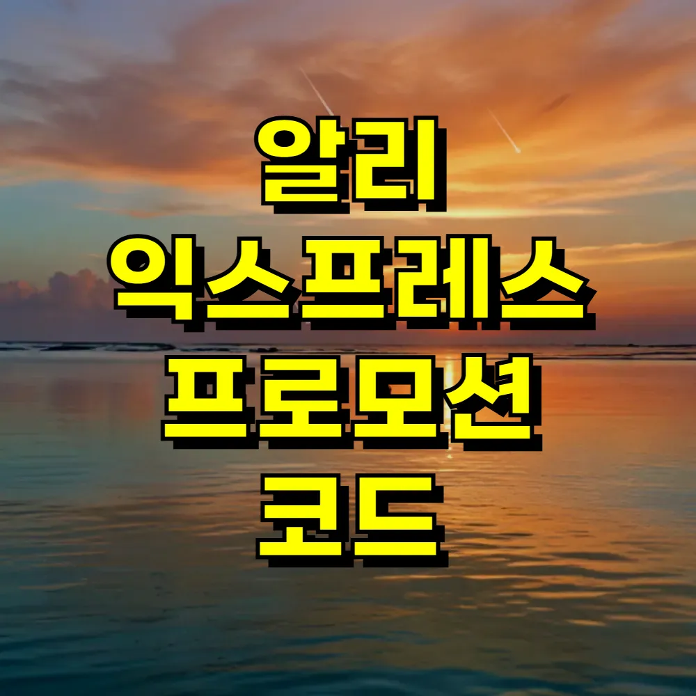 알리 익스프레스 프로모션 코드