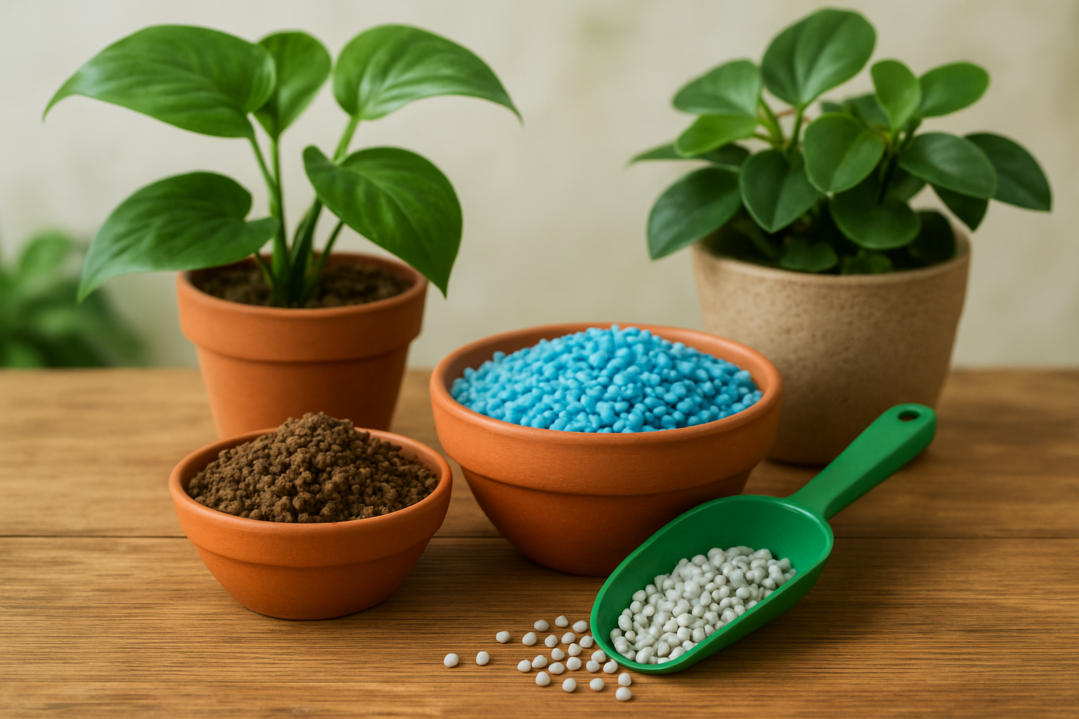 식물 비료 종류와 사용법 - 유기질 vs 화학비료 차이