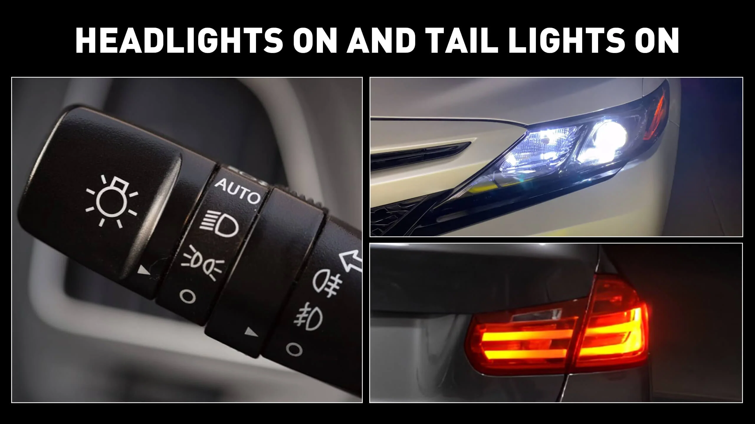 야간 주행 전 전조등과 브레이크등 점검