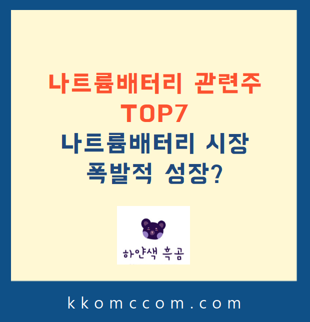 나트륨배터리 관련주 주가 전망 관련주 포스팅 썸네일