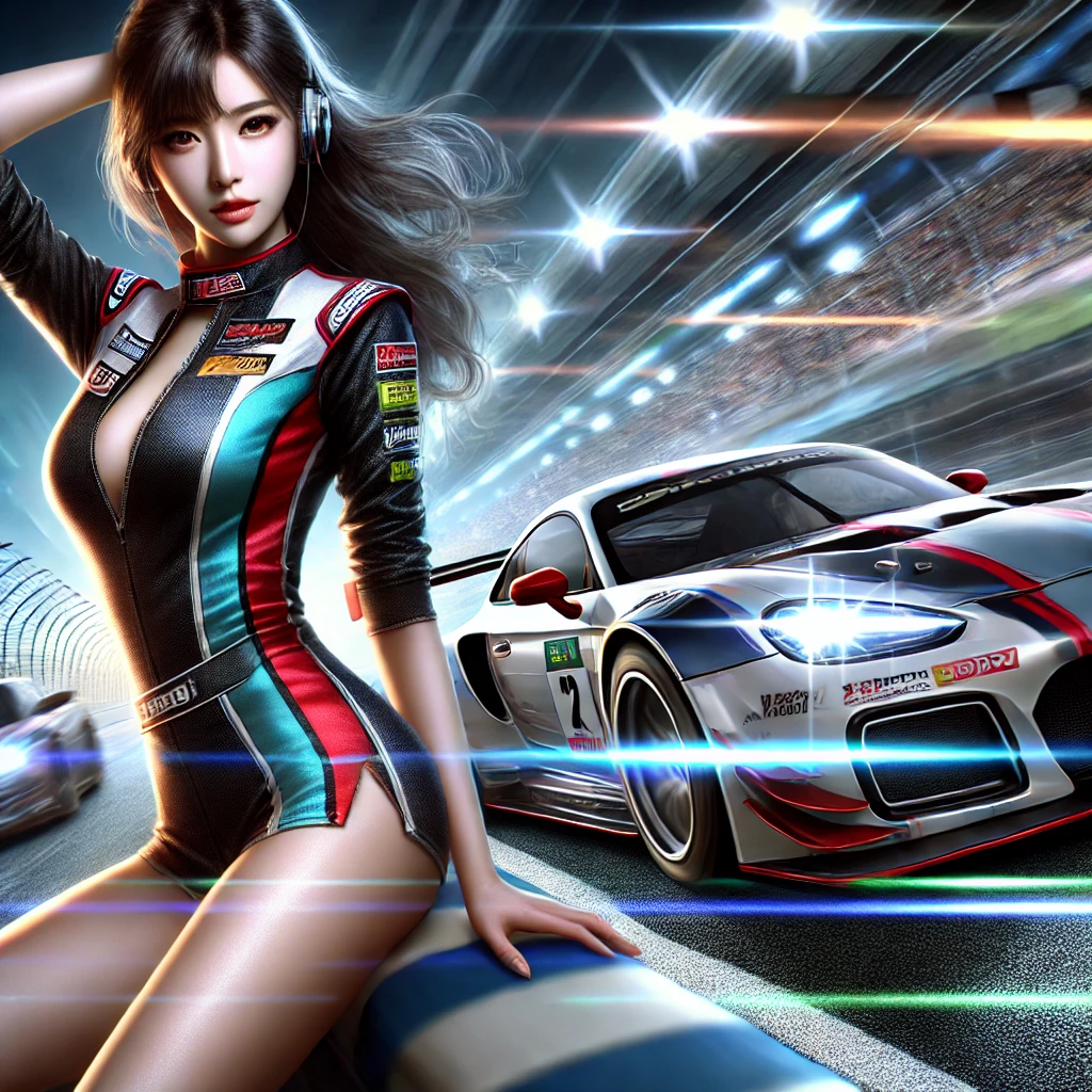 레이싱카 레이싱걸