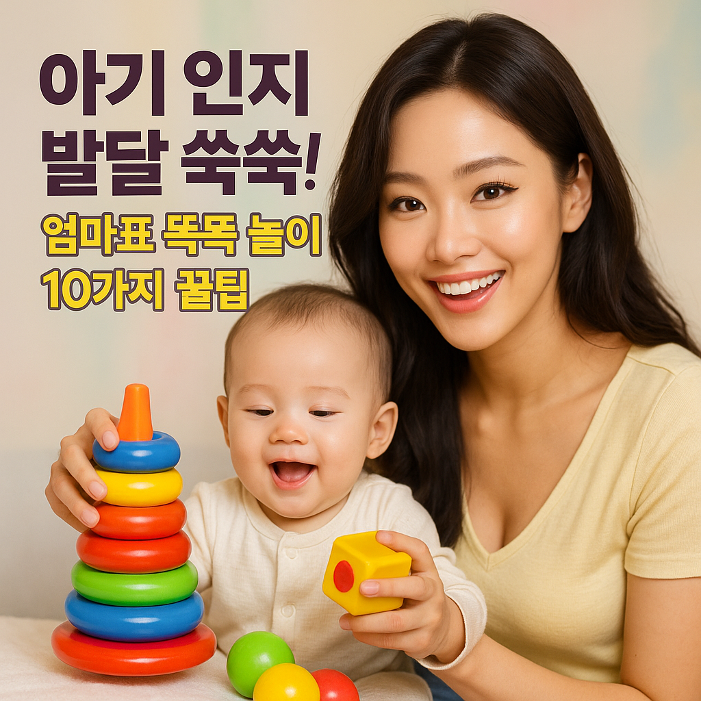 아기 인지 발달 쑥쑥! 엄마표 똑똑 놀이 10가지 꿀팁