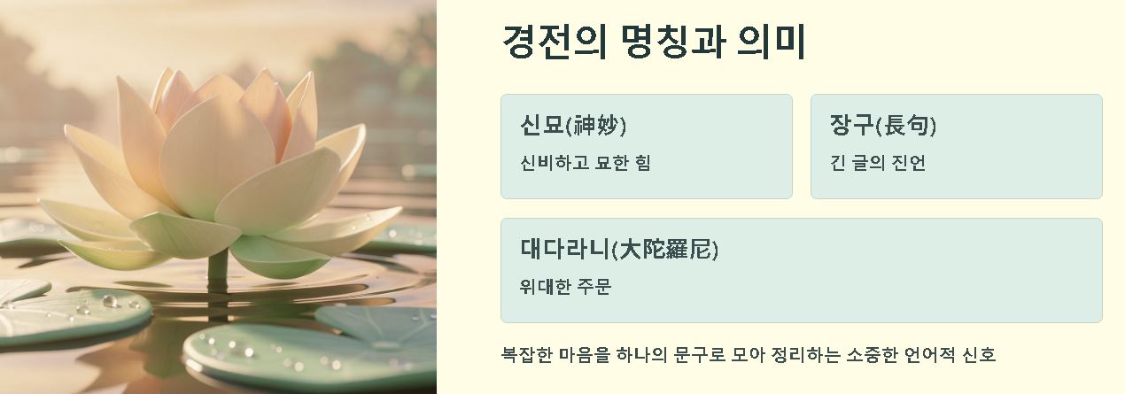 신묘장구 대다라니경 유래 서원 의미