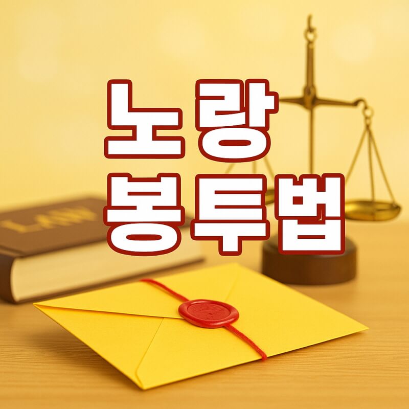 노란봉투법 뜻 - 정의, 배경, 영향 완벽 정리 관련사진