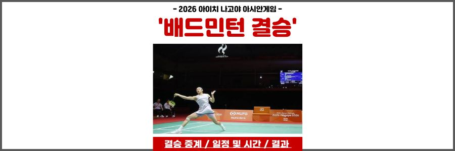 아시안게임 배드민턴 결승
