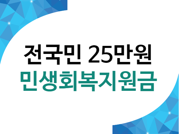 전국민 25만원 민생지원금