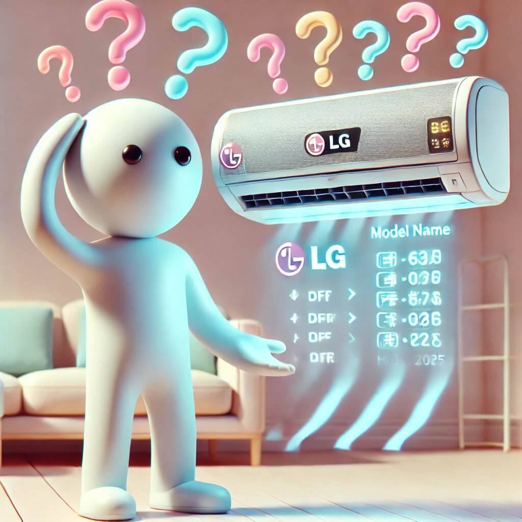 2025년 기준, LG 에어컨 모델명 보는 법