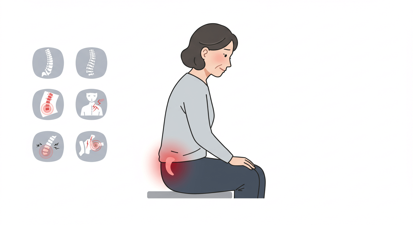 40대 여성에게 많은 꼬리뼈 골절 원인