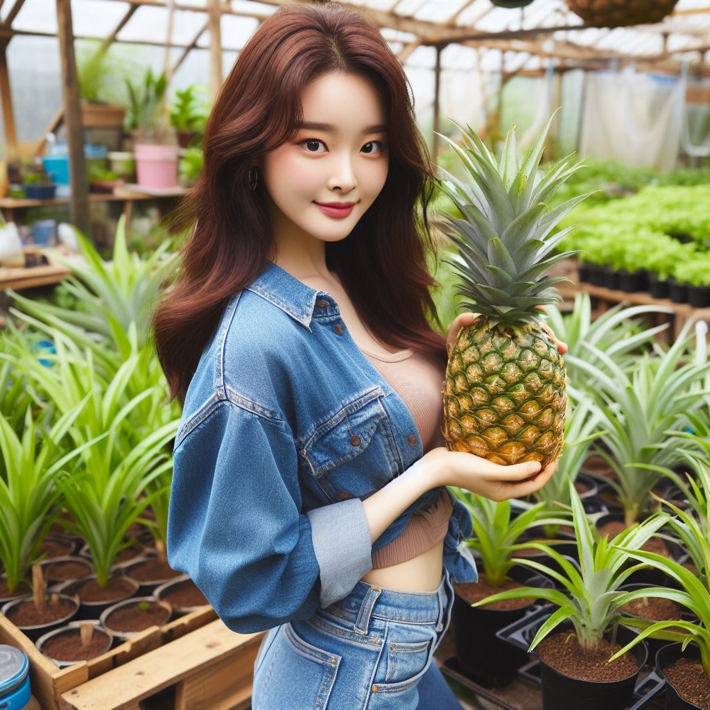 파인애플 자르는법과 키우기