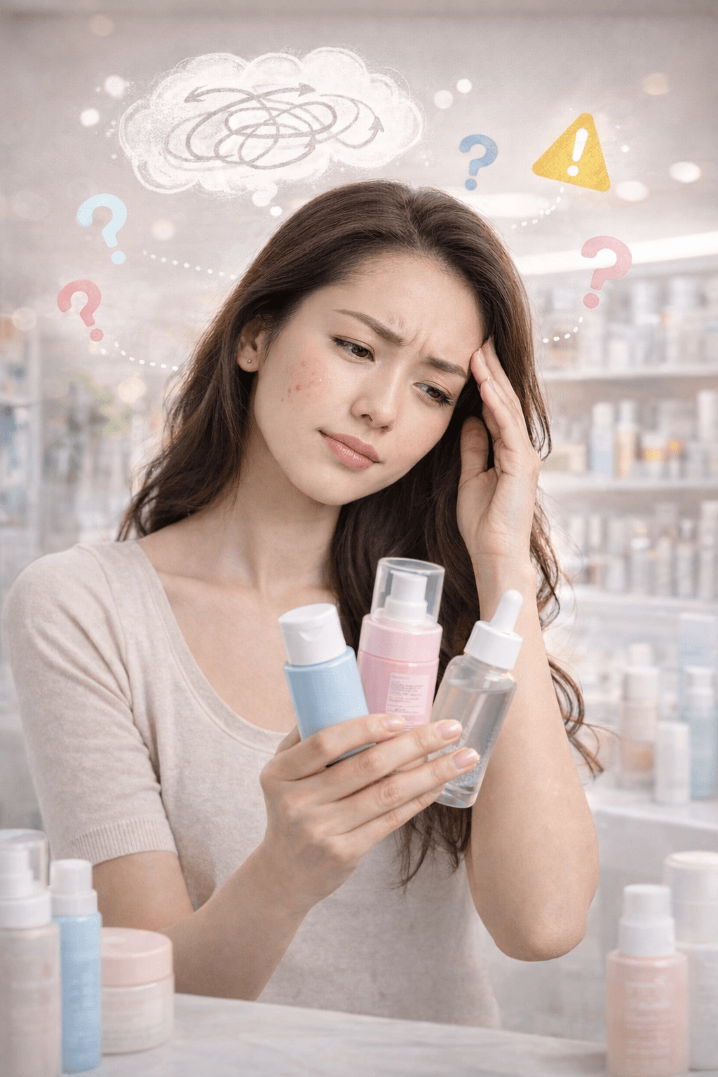 화장품 바꾸어 고민