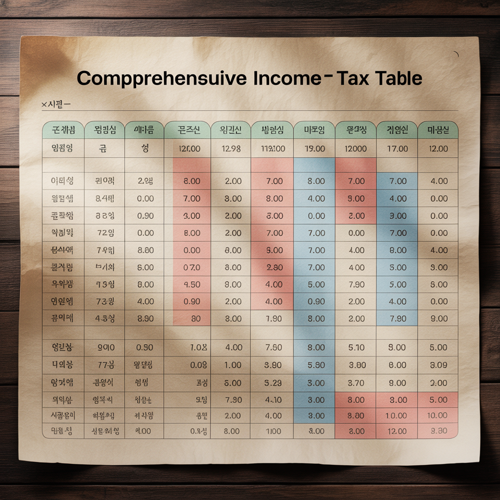 종합소득세 세율표