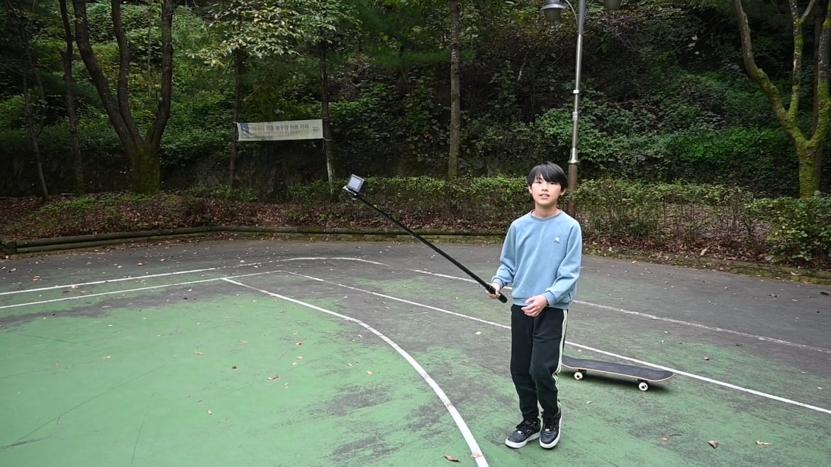 액션캠, 스마트폰, DSLR 카메라 호환 되고 인비저블 가능한 셀피스틱 사진 10