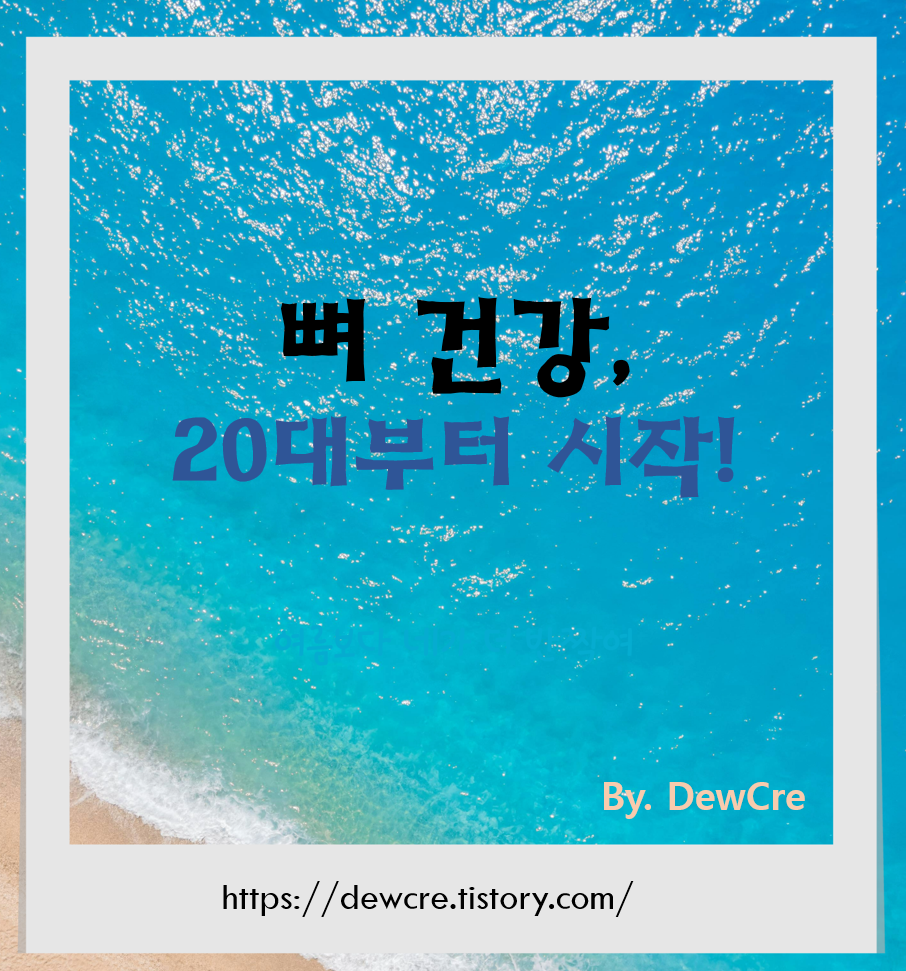 20대부터 시작하는 뼈 건강 전략: 미래를 위한 투자