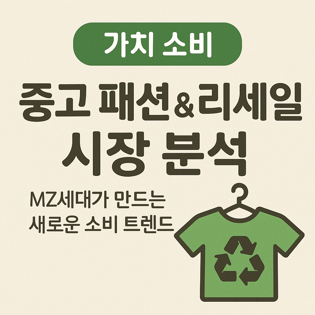 중고 패션 & 리세일 시장 분석|MZ세대가 만드는 새로운 소비 트렌드