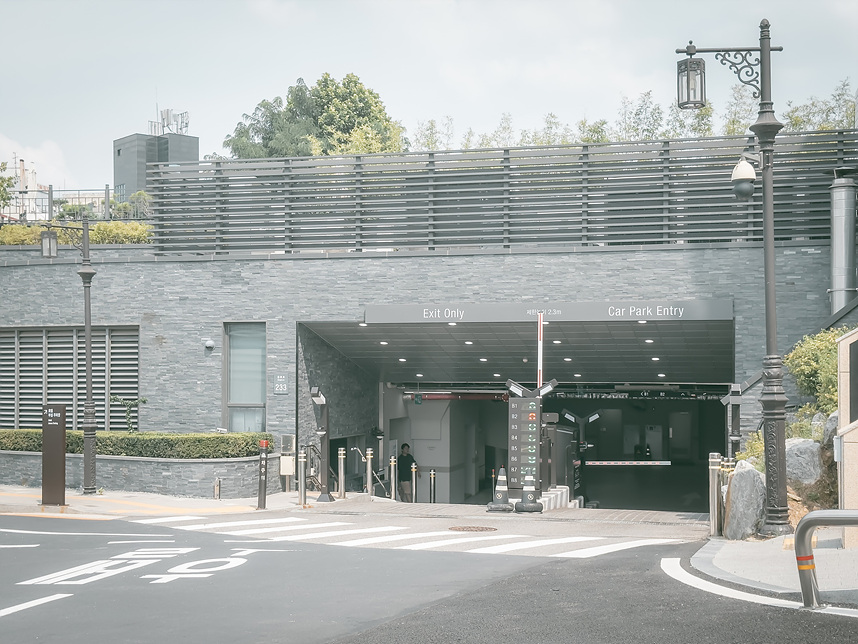 신라호텔 지하주차장