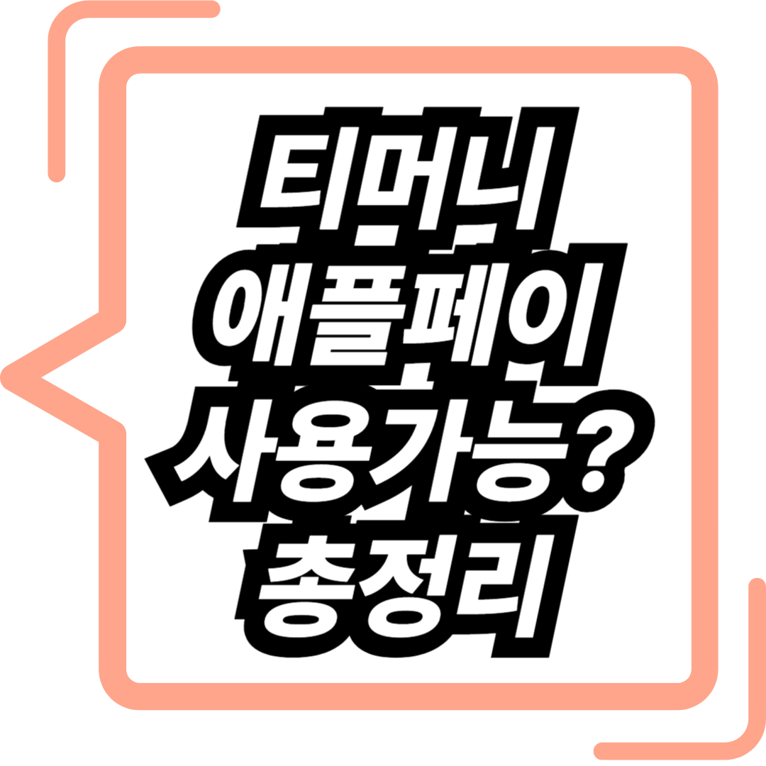 티머니 애플페이 사용방법