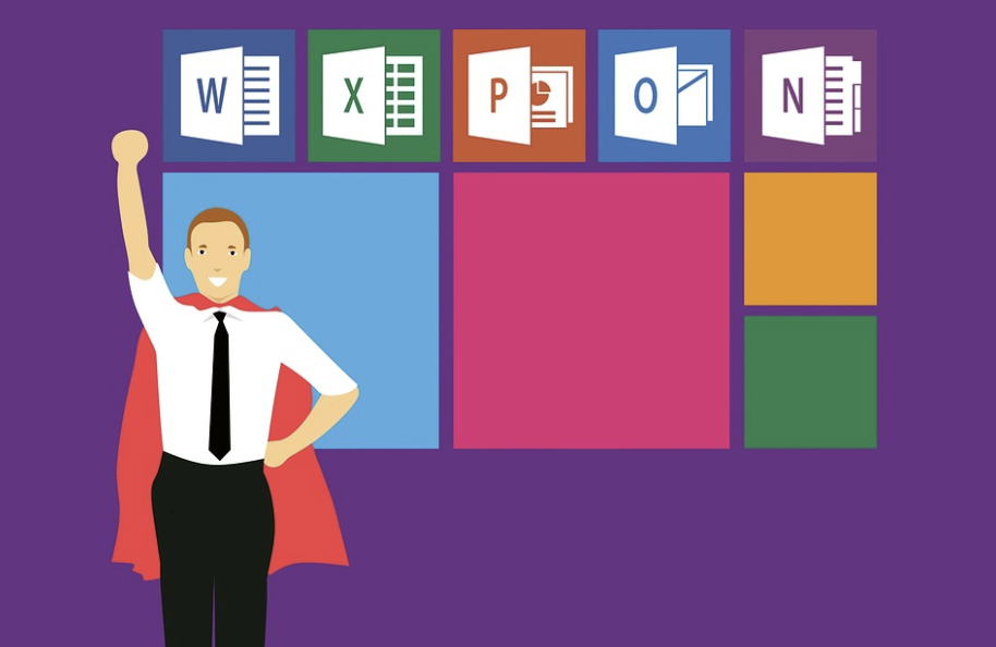 마이크로소프트의 대표적인 오피스 프로그램 이미지
