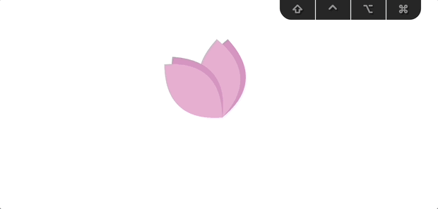 자유 변형 도구로 회전하기