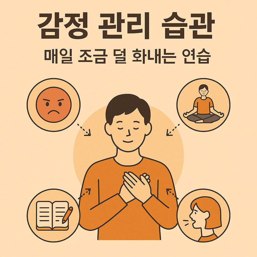 감정 관리 습관|매일 조금 덜 화내는 연습