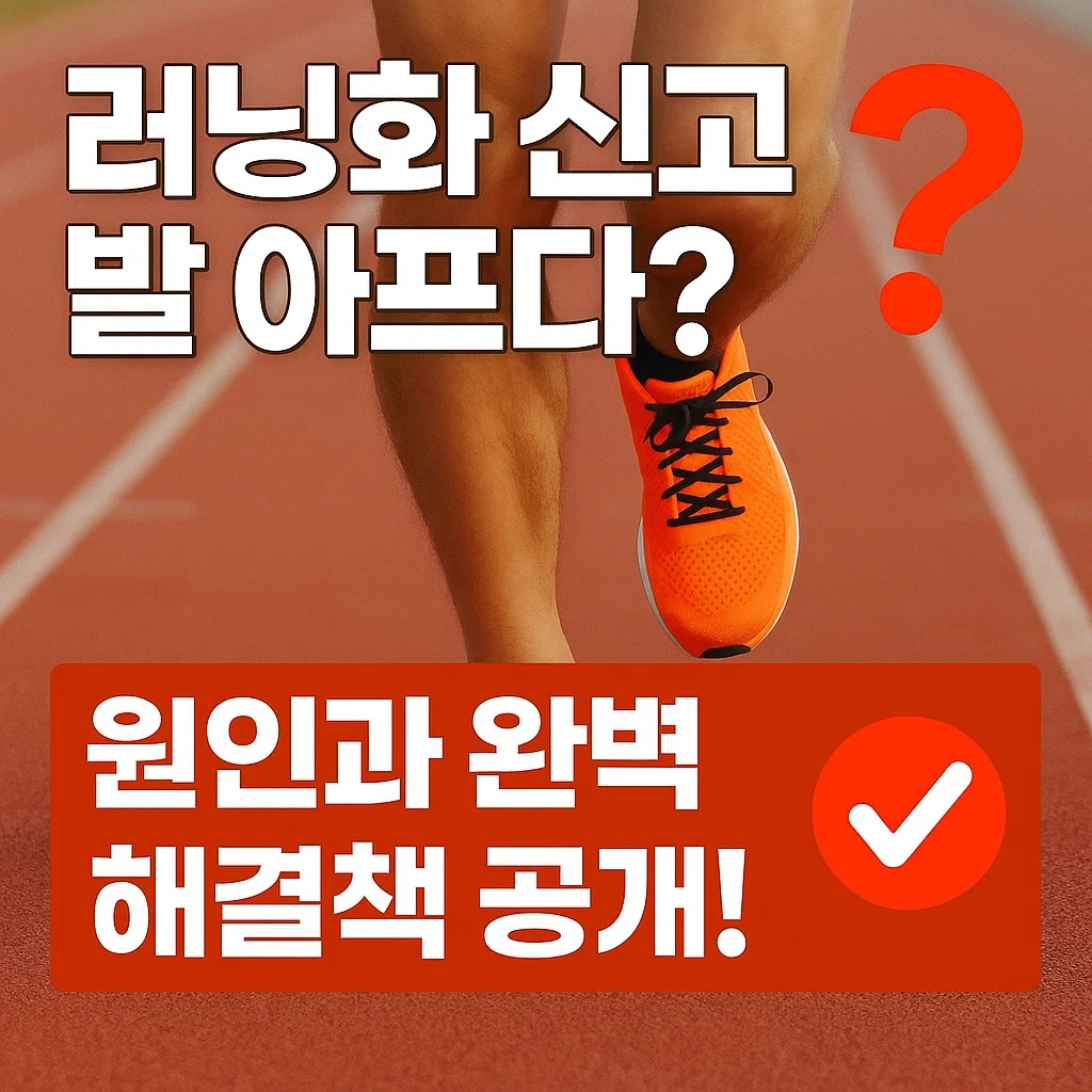 러닝화 발 아픔, 원인부터 완벽 해결