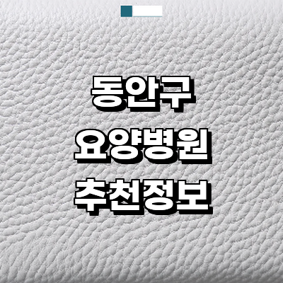 안양 동안구 요양병원