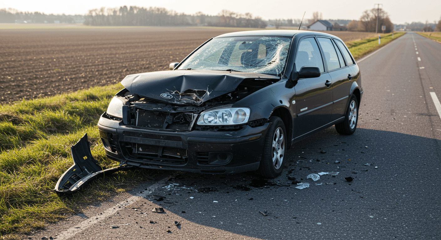 사고가 나는 모습