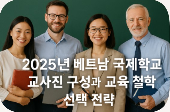 2025년 베트남 국제학교 교사진 구성과 교육 철학, 선택 전략 관련